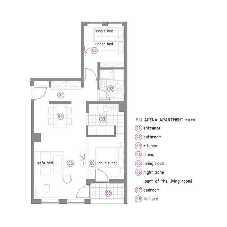Miu Arena Apartment Belgrade Luaran gambar